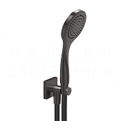 Gessi Rilievo Душевой гарнитур: ручной душ, держатель, шланг 150 см, цвет: black metal brushed PVD 59123#707