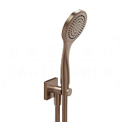 Gessi Rilievo Душевой гарнитур: ручной душ, держатель, шланг 150 см, цвет: copper brushed PVD 59123#708