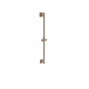 Gessi Rilievo Душевая штанга 86 см, с держателем для лейки, цвет: copper brushed PVD 59244#708