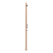 Gessi Outdoor Душевая колонна уличная, на 2 потребителя, внешняя часть, цвет: matte cipria 63210#275