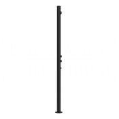 Gessi Outdoor Душевая колонна уличная, на 2 потребителя, внешняя часть, цвет: matte black 63210#299