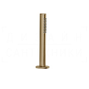 Gessi Anello Душевой гарнитур на борт ванны: ручной душ, шланг 150 см, цвет: warm bronze brushed PVD 63327#726