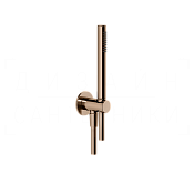 Gessi Anello Душевой гарнитур: ручной душ, держатель с выводом, шланг 150 см, цвет: copper PVD 63329#030