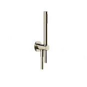 Gessi Anello Душевой гарнитур: ручной душ, держатель с выводом, шланг 150 см, цвет: nickel PVD 63329#720