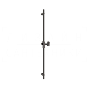 Gessi Anello Душевая штанга 90 см, с держателем для лейки, цвет: black metal brushed PVD 63485#707