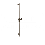 Gessi Anello Душевая штанга 90 см, с держателем для лейки, цвет: dark bronze 63485#845
