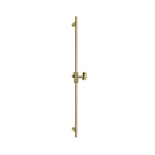 Gessi Ingranaggio Душевая штанга 90 см, с держателем для лейки, цвет: brushed brass PVD 63585#727