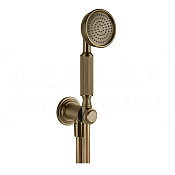 Gessi Venti20 Душевой гарнитур: ручной душ, держатель, шланг 150 см, цвет: deep bronze brushed PVD 65123#791