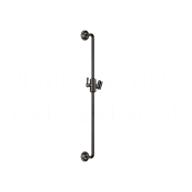 Gessi Venti20 Душевая штанга 86,5 см, с держателем для лейки, цвет: black metal brushed PVD 65145#707