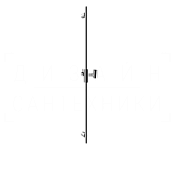Gessi Habito Душевая штанга 90 см, с держателем для лейки, цвет: chrome 70044#031