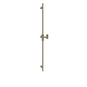 Gessi Habito Душевая штанга 90 см, с держателем для лейки, цвет: finox brushed nickel 70044#149