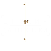 Gessi Habito Душевая штанга 90 см, с держателем для лейки, цвет: warm bronze brushed PVD 70044#726