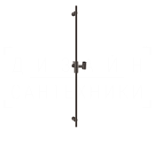 Gessi Habito Душевая штанга 90 см, с держателем для лейки, цвет: black metal brushed PVD 70344#707