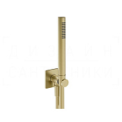 Gessi Inverso Душевой гарнитур: ручной душ, держатель, шланг 150 см, цвет: brushed brass PVD 73523#727