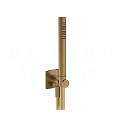 Gessi Inverso Душевой гарнитур: ручной душ, держатель, шланг 150 см, цвет: deep bronze brushed PVD 73523#791