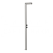 Gessi Outdoor Душевая колонна уличная, на 2 потребителя, внешняя часть, цвет: steel brushed 63204#239