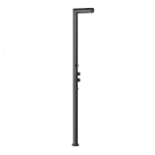 Gessi Outdoor Душевая колонна уличная с хромот., на 2 потреб., внешняя часть, цвет: matte black 63229#299