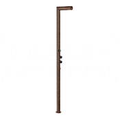 Gessi Outdoor Душевая колонна уличная с хромотерапией, на 2 потребителя, внешняя часть, цвет: corten 63229#856