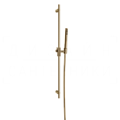 Gessi Inverso Душевой гарнитур: ручной душ, штанга, шланг 150 см, цвет: warm bronze brushed PVD 63584#726