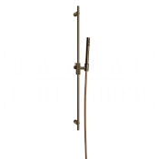 Gessi Inverso Душевой гарнитур: ручной душ, штанга, шланг 150 см, цвет: coffee bronze brushed PVD 63584#761