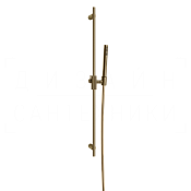 Gessi Inverso Душевой гарнитур: ручной душ, штанга, шланг 150 см, цвет: deep bronze brushed PVD 63584#791