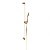 Gessi Origini Душевой гарнитур: ручной душ, штанга, шланг 150 см, цвет: warm bronze brushed PVD 66145#726