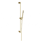 Gessi Origini Душевой гарнитур: ручной душ, штанга, держатель, шланг 150 см, цвет: brushed brass PVD 66145#727