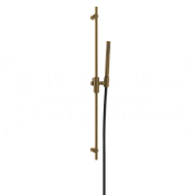 Gessi Habito Душевой гарнитур: ручной душ, штанга, держатель, шланг 150 см, цвет: antique brass 70045#713