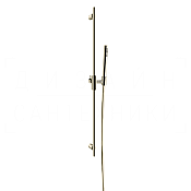 Gessi Habito Душевой гарнитур: ручной душ, штанга, держатель, шланг 150 см, цвет: nickel PVD 70045#720