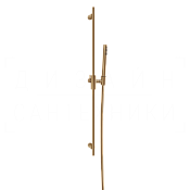 Gessi Habito Душевой гарнитур: ручной душ, штанга, шланг 150 см, цвет: warm bronze brushed PVD 70045#726
