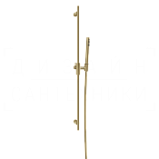 Gessi Habito Душевой гарнитур: ручной душ, штанга, держатель, шланг 150 см, цвет: brushed brass PVD 70045#727