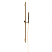 Gessi Habito Душевой гарнитур: ручной душ, штанга, держатель, шланг 150 см, цвет: warm bronze PVD 70045#735