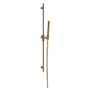 Gessi Habito Душевой гарнитур: ручной душ, штанга, шланг 150 см, цвет: deep bronze brushed PVD 70045#791