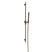 Gessi Habito Душевой гарнитур: ручной душ, штанга, шланг 150 см, цвет: coffee bronze brushed PVD 70145#761