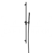 Gessi Habito Душевой гарнитур: ручной душ, штанга, держатель, шланг 150 см, цвет: black metal PVD 70345#706