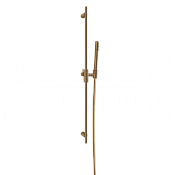 Gessi Habito Душевой гарнитур: ручной душ, штанга, шланг 150 см, цвет: deep bronze brushed PVD 70345#791