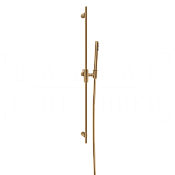 Gessi Habito Душевой гарнитур: ручной душ, штанга, шланг 150 см, цвет: warm bronze brushed PVD 70445#726