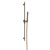 Gessi Habito Душевой гарнитур: ручной душ, штанга, шланг 150 см, цвет: coffee bronze brushed PVD 70445#761
