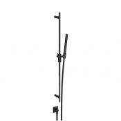 Gessi Incastri Душевой гарнитур: ручной душ, штанга, держатель, шланг 150 см, цвет: matte black 75040#299
