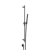 Gessi Incastri Душевой гарнитур: ручной душ, штанга, держатель, шланг 150 см, цвет: black metal PVD 75040#706