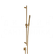 Gessi Incastri Душевой гарнитур: ручной душ, штанга, шланг 150 см, цвет: warm bronze brushed PVD 75040#726