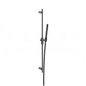 Gessi Incastri Душевой гарнитур: ручной душ, штанга, держатель, шланг 150 см, цвет: black metal PVD 75042#706