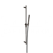 Gessi Incastri Душевой гарнитур: ручной душ, штанга, шланг 150 см, цвет: black metal brushed PVD 75042#707