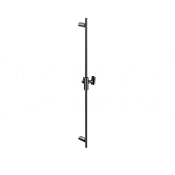 Gessi Incastri Душевая штанга 90 см, с держателем для лейки, цвет: black metal PVD 75044#706