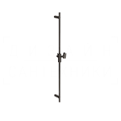 Gessi Incastri Душевая штанга 90 см, с держателем для лейки, цвет: black metal brushed PVD 75044#707