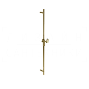 Gessi Incastri Душевая штанга 90 см, с держателем для лейки, цвет: brushed brass PVD 75044#727