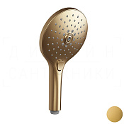 Gessi Ручной душ с 3 видами струи, с переключателем, цвет: gold brushed 47351#716