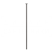 Gessi Anello Излив потолочный для раковины, высота под заказ, цвет: black metal brushed PVD 63499#707