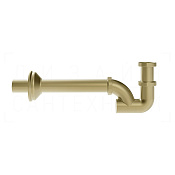 Gessi Сифон для раковины трубный G 1 1/4, цвет: brushed brass PVD 01018#727