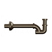 Gessi Сифон для раковины трубный G 1 1/4, цвет: coffee bronze brushed PVD 01018#761